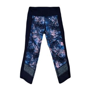 Lululemon If You’re Lucky Crop Tights in Moody Mirage Berry, size 4